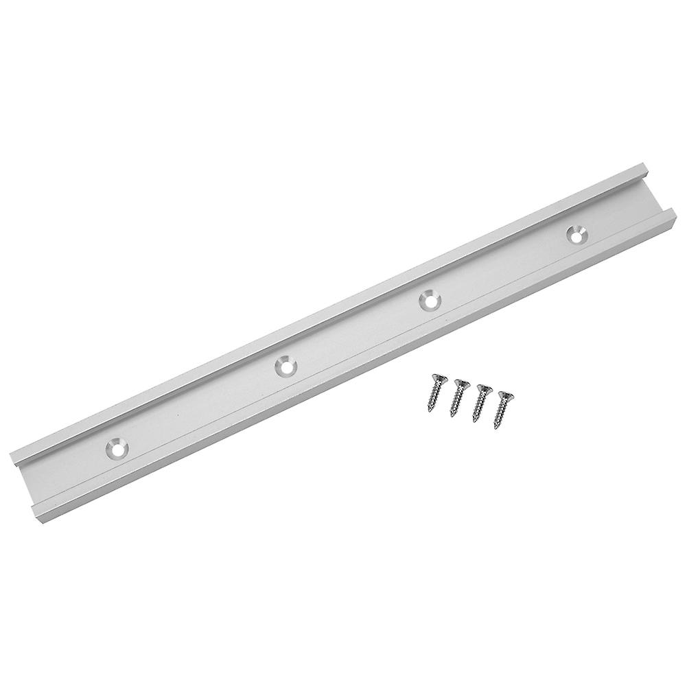 Qukaim T Slot Slide Slab Aluminum Alloy T Slot Miter Track Jig, Non Porous Slide Slab Fixture for Woodworking, 600mm Length, Compatible with T
