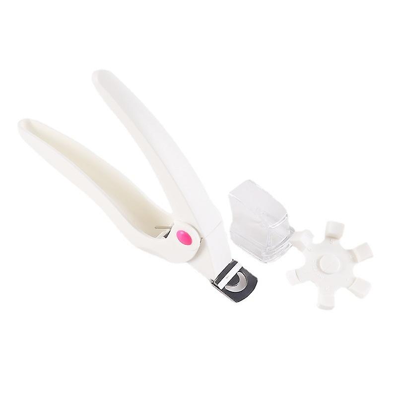 White False Nail Tip Cutter Clipper Nails Edge Trimmer Salon Manicure Tool