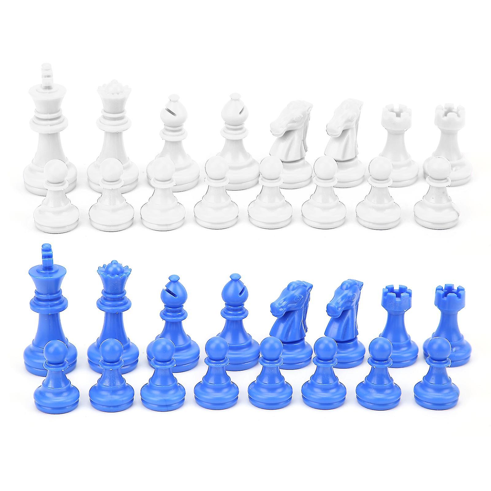 Medieval Plastic Chess Set - 32PC King Height 49mm for Competitive Play