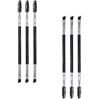 Angled Eyeliner Angled Eyebrow Brush Eyeshadow Tools 6 Pcs Tint Brush for Blending, Defining,Smudging
