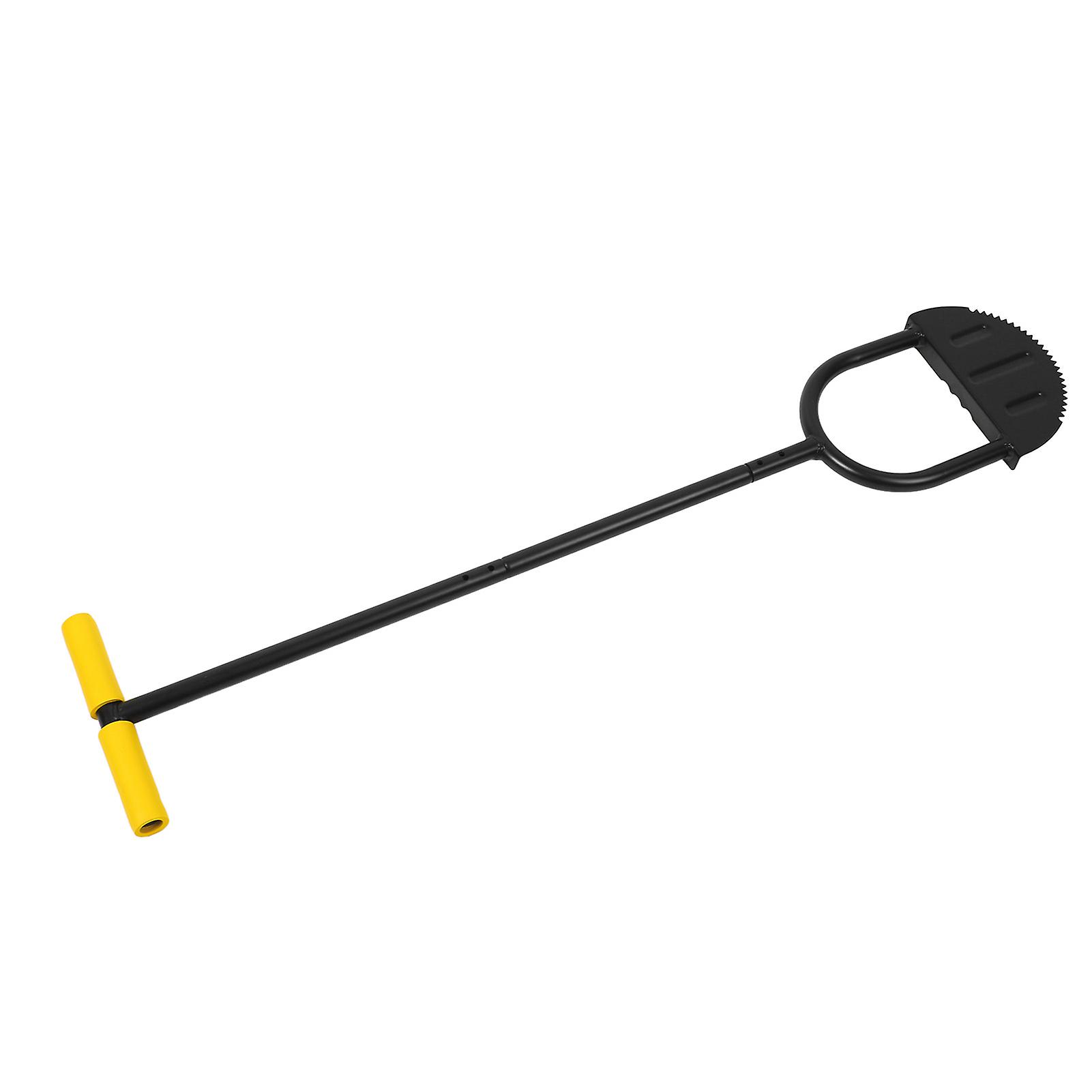 Lawn Edger Tool Half Moon Sharp Saw Tooth Long Handle Hand Edging Tools for Yard Garden Sidewalk Landscaping