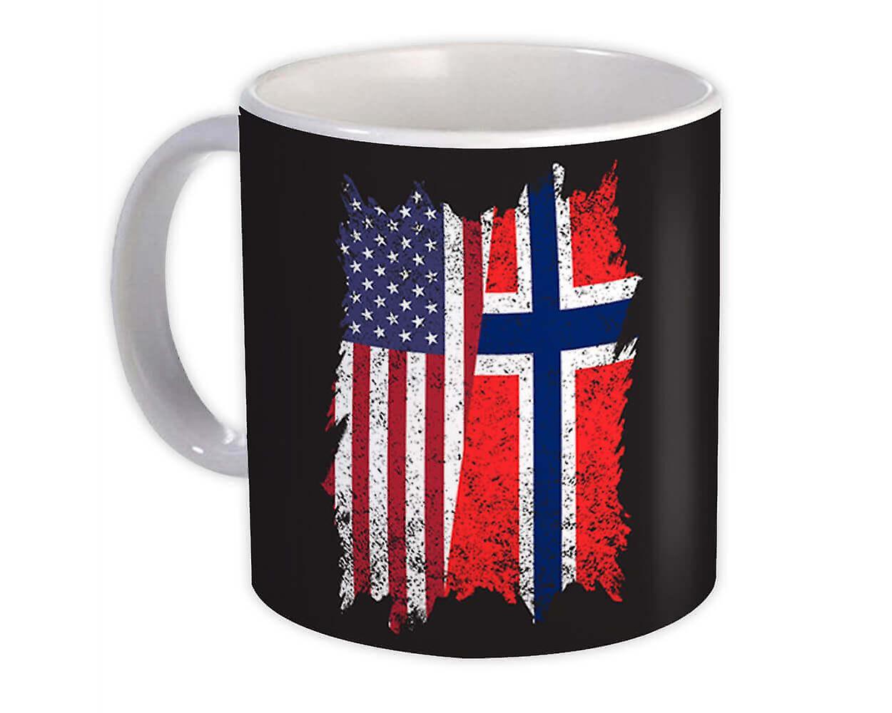 Presentmugg: Amerikansk Norge