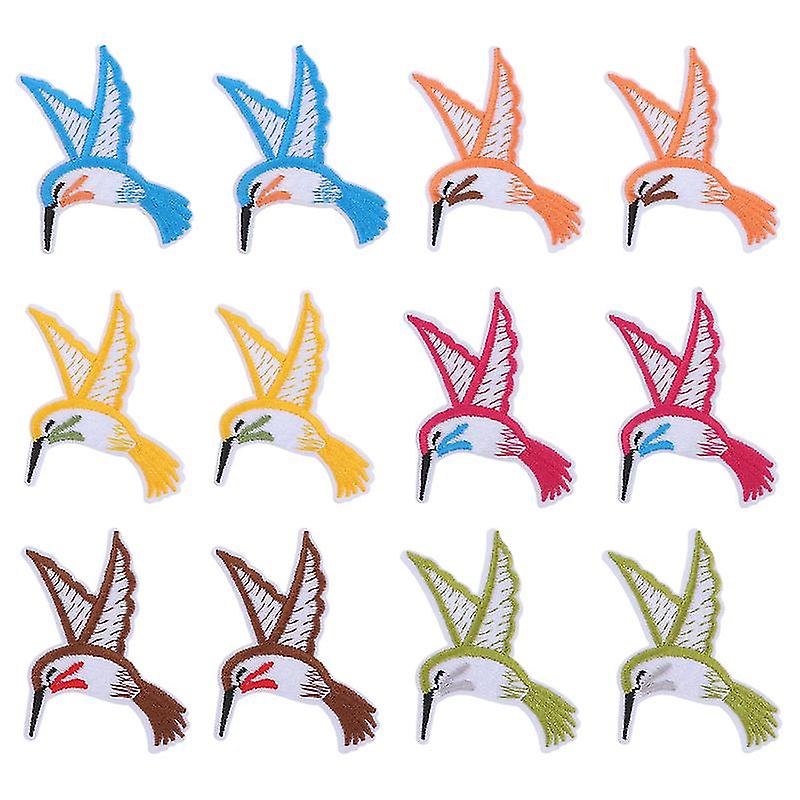 12pcs Hummingbird Patches