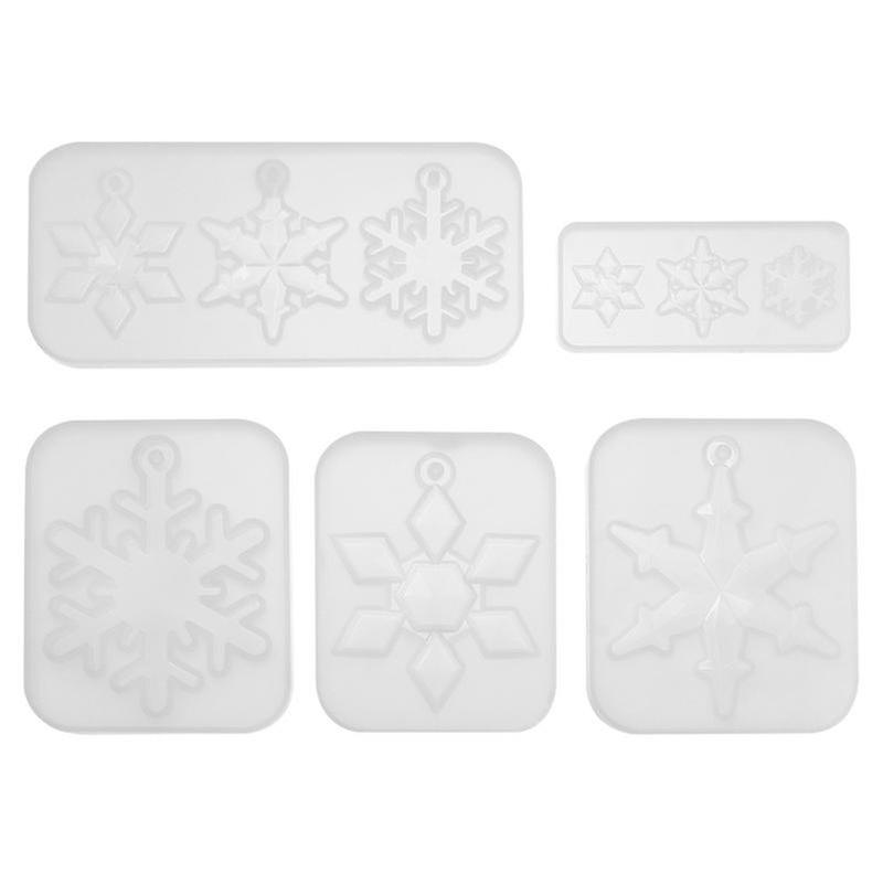 5pcs Snowflake Casting Mold