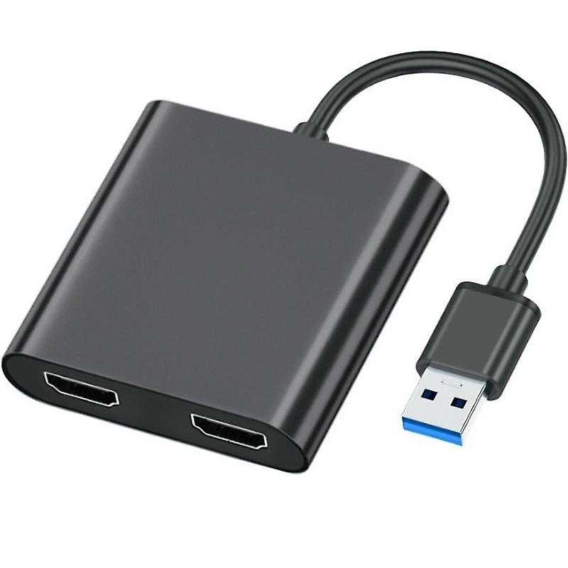 USB 3.0 to Dual HDMI Adapter for Desktop, Computer window 10/8/8.1/7/XP/Mac OS