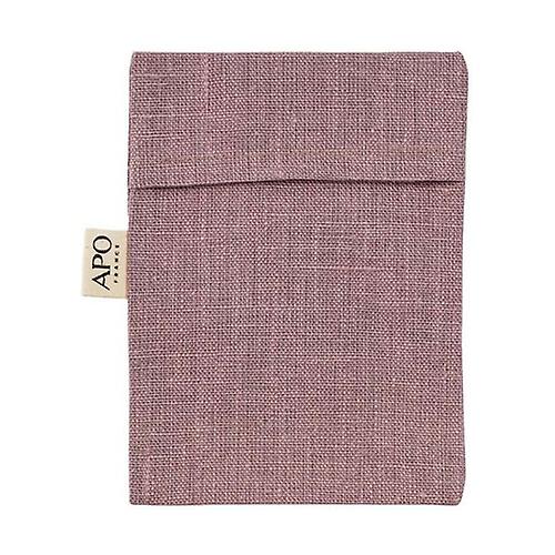Coated linen soap bag - Fig color 1 unit (Violet)