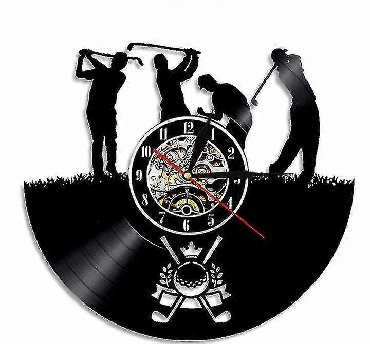 Golf Vinil Plak Duvar Saati