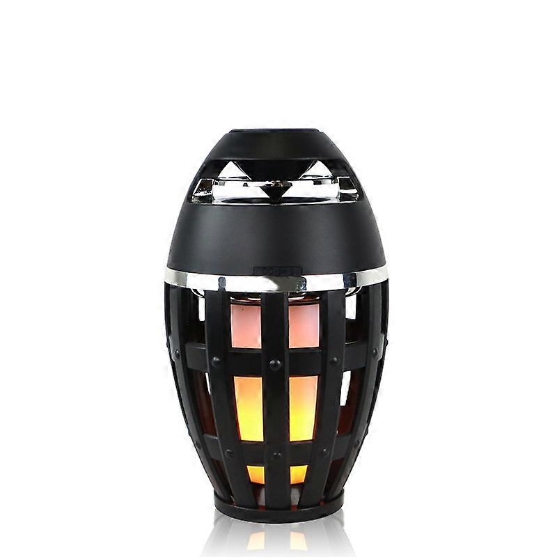 Outdoor Torch Bluetooth Speaker with Flame Effect Light, Waterproof Wireless Speakers, LED Lantern