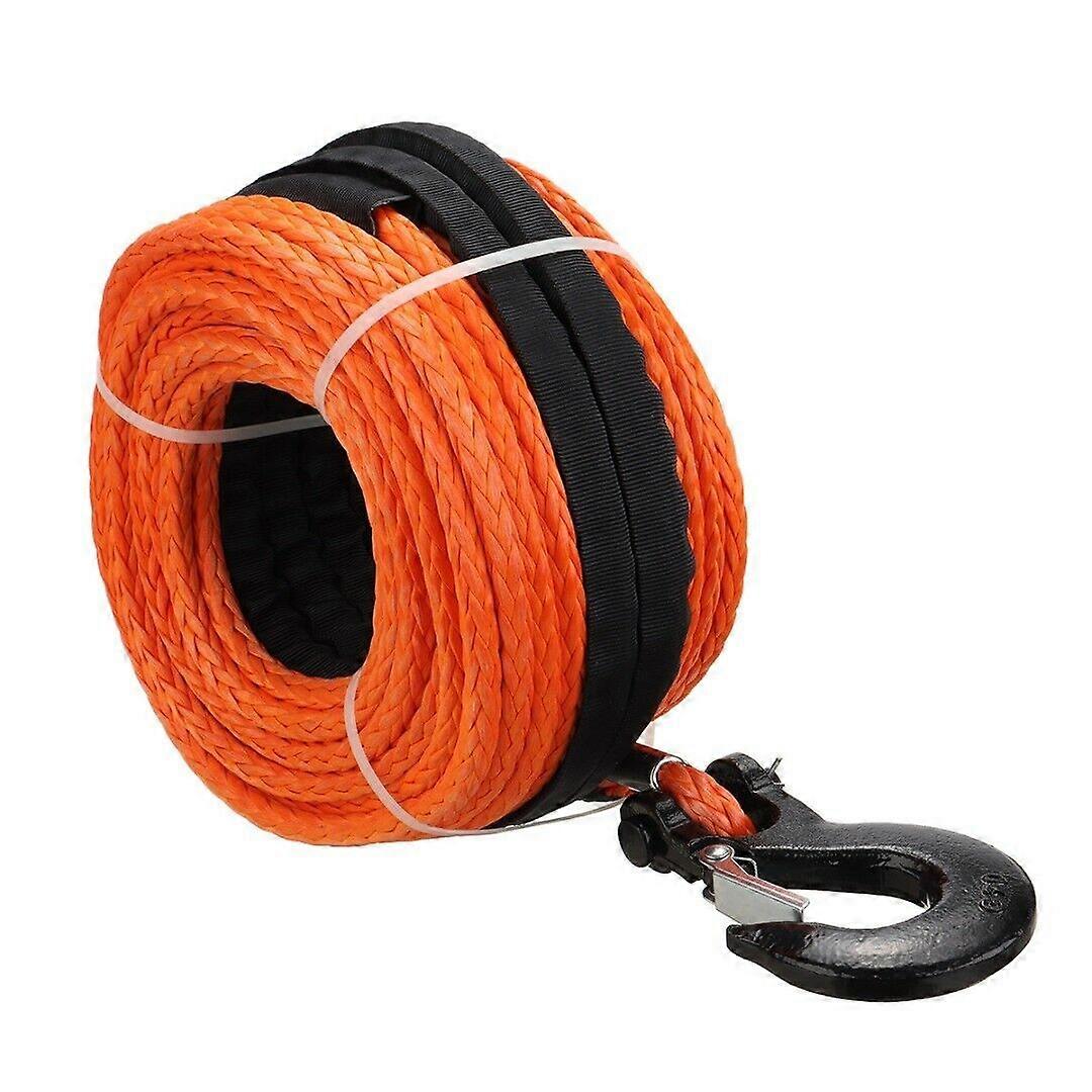 Winch Rope 30M x10mm Dyneema SK75 Hook Synthetic Car Tow Recovery 4DW Cable AU