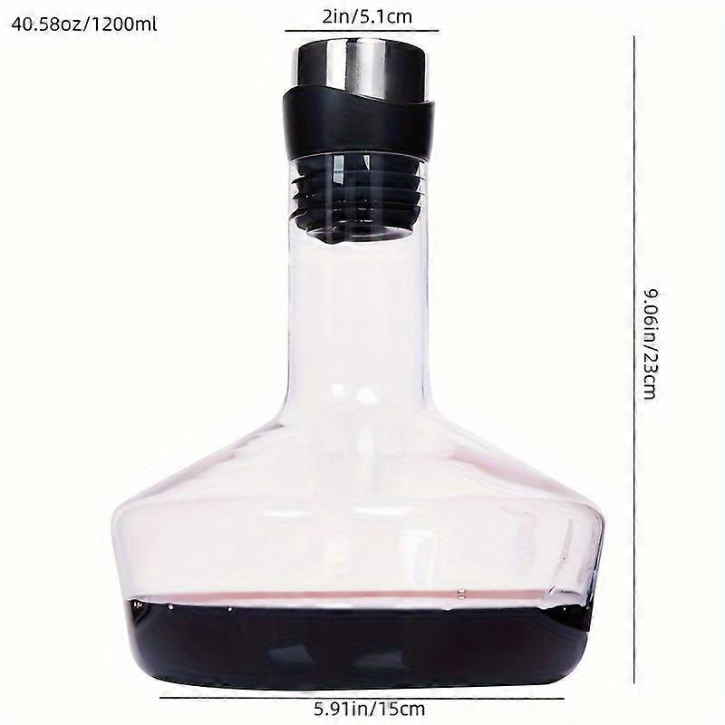 Glass Wine Aerator With Sealed Lid - Reversible, Breathable Design For Enhanced Taste & Aroma - Perfect For Restaurants, Kitchens, And Bars