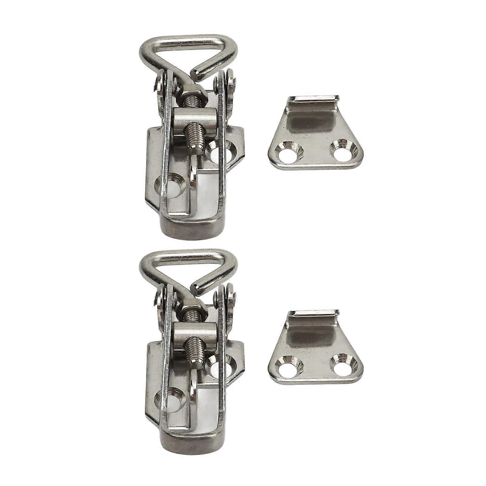 2 stuks Boot Anti Rammel Klink 66mm tot 75mm 304 Roestvrij staal Afsluitbare Hold Down Fastener Clamp Marine Hatch Locker