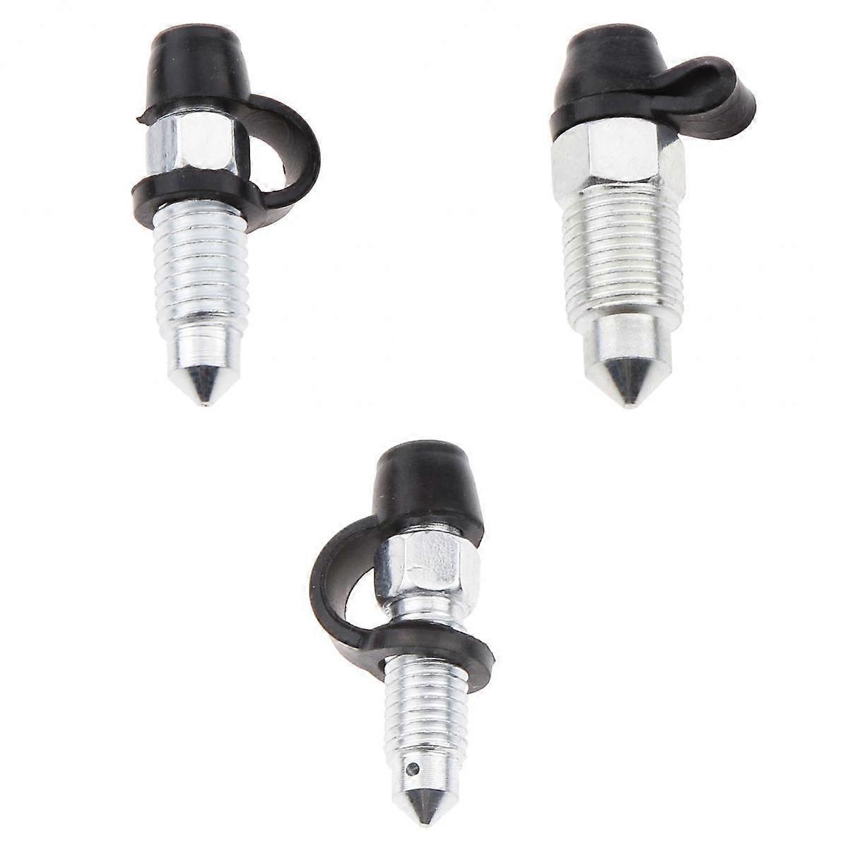 3 X M8 M10 M7 Engine Brake Calibrator Purge Screw Nut Silver