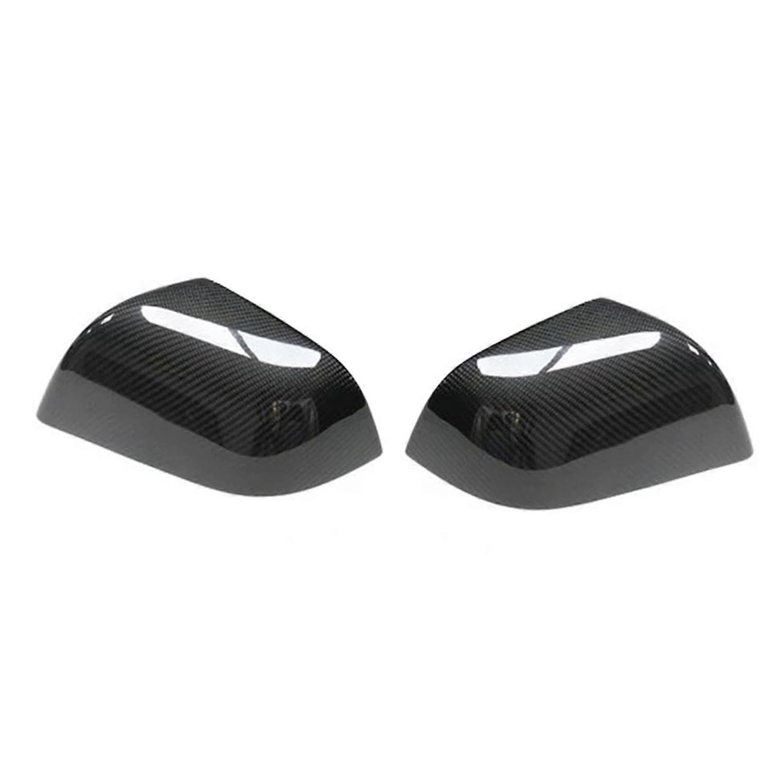 1 Pair Sturdy Auto Accessories Side View Mirror Cover for Tesla Model 3 Glossy