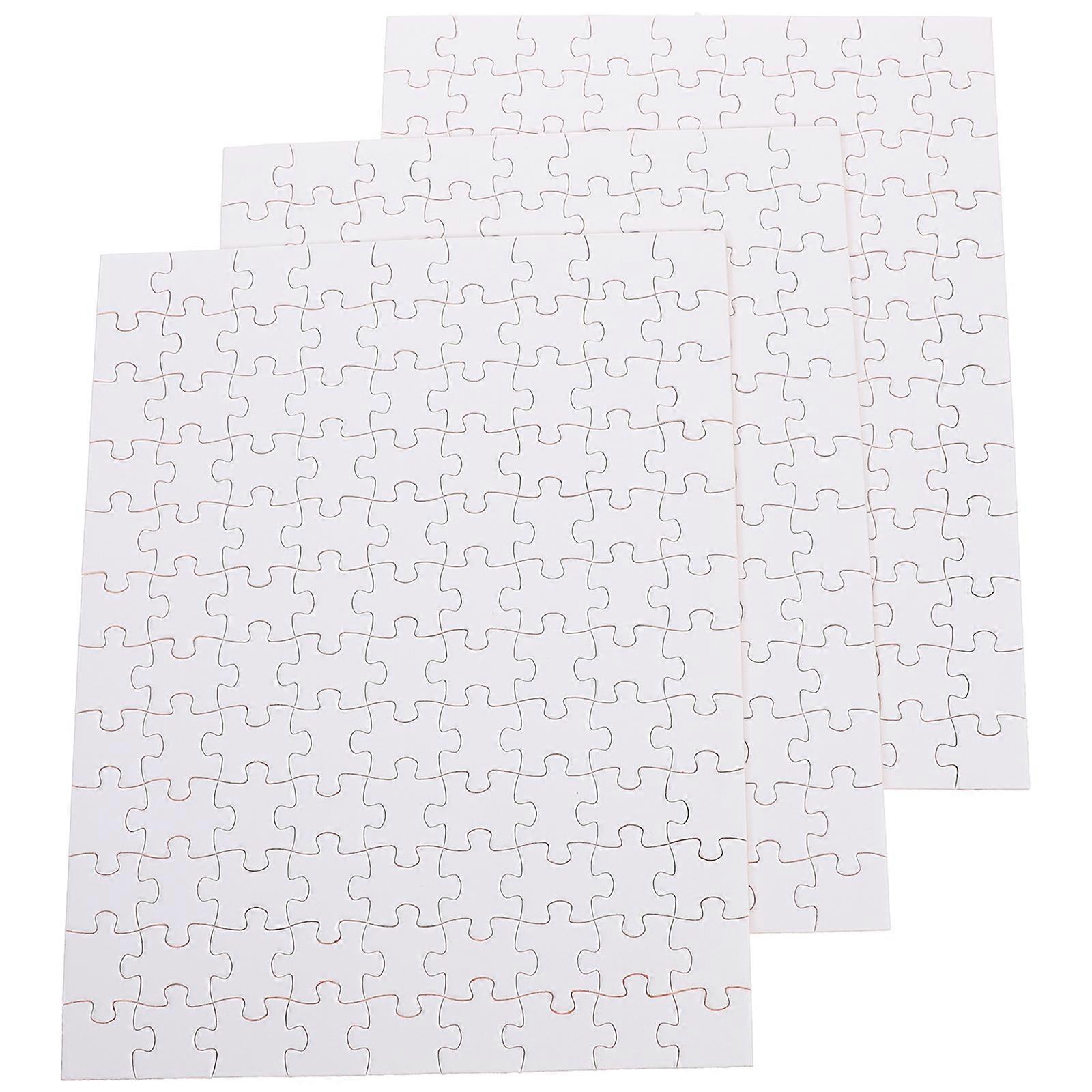 3 Blätter leeres Puzzle Sublimationspuzzle DIY Wärmeübertragung Puzzle Zubehör