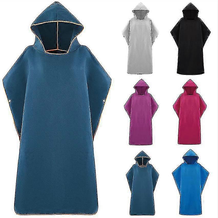 Microfibre Serviette à Capuche Hommes Femmes Pour Natation Plage Voyage Rapide Sec Changement Robe Cap Serviette de bain Peignoir Surf Poncho Sauna Playa