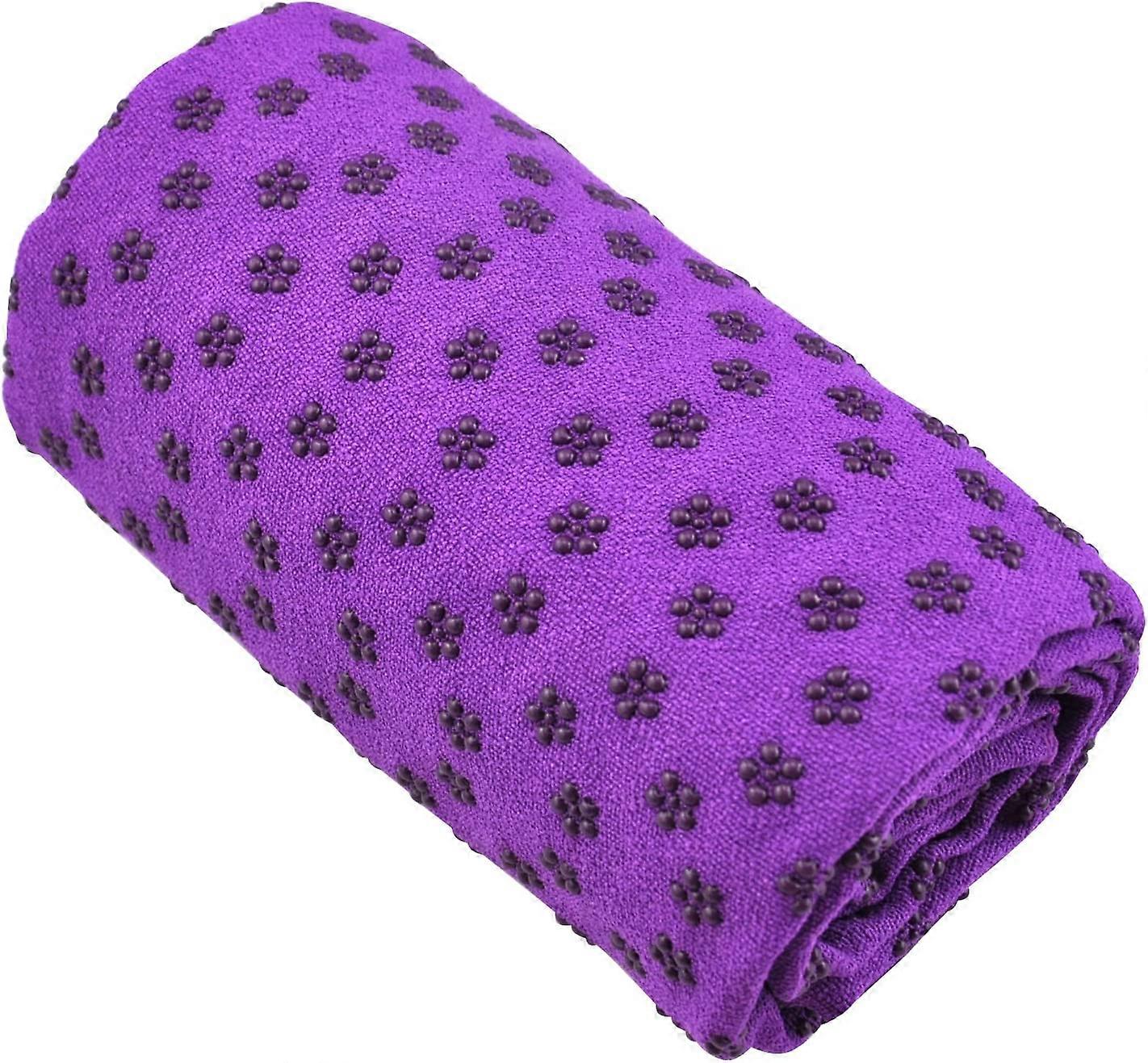 ספורט כושר נסיעות תרגיל מזרן יוגה שמיכת כושר מונעת החלקה (סגול)