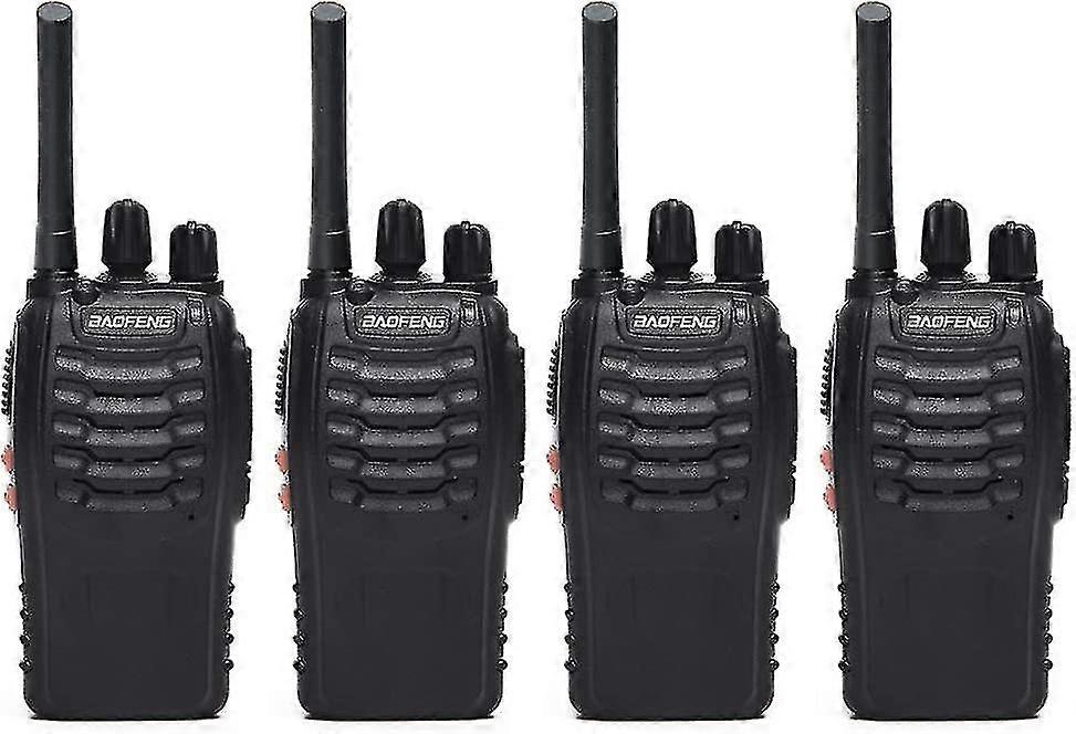 Baofeng Bf-888s (BF-88A) راديو Frs راديو اسلكية تخاطب 0.5 واط 16 قناة راديو ثنائي الاتجاه مع سماعة أذن ، مصباح يدوي LED ، شاحن USB 4 حزمة-XinHan