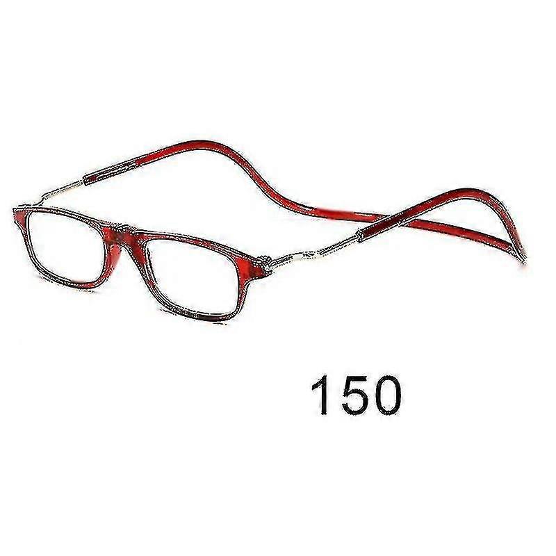 Flexible Magnetic Reading Glasses Hanging Neck Foldable Adjustable Clear Reading Glasses