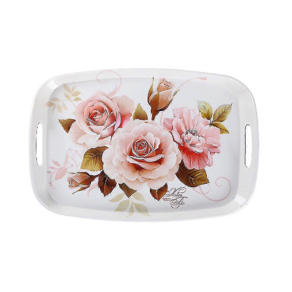 Serving Tray Decorative Tray With Handles Multi-purpose Rectangular Serving Trays Style1