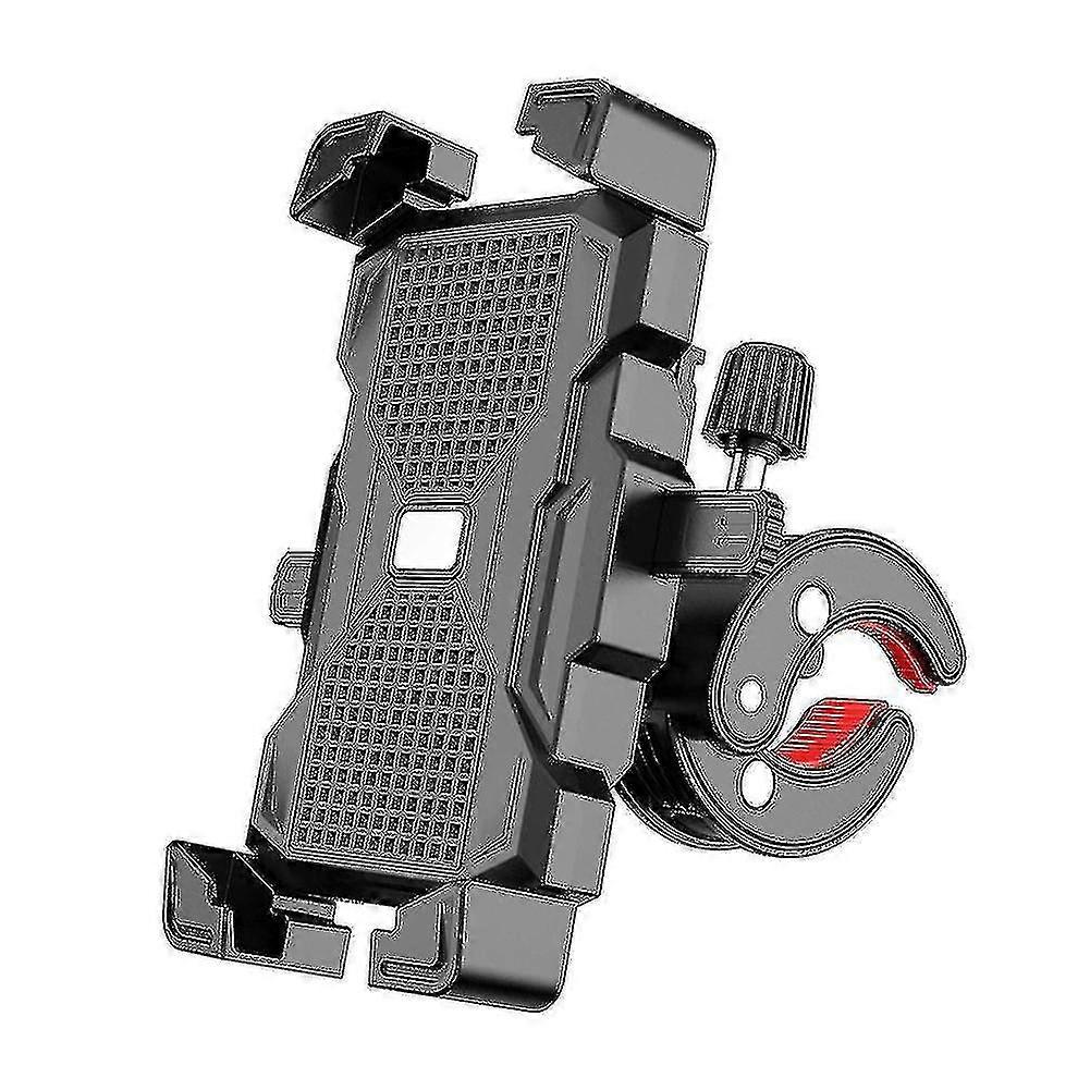 Compatible Withcompatible Withauto Lock Riding Mobile Phone Holder Bicycle Motorcycle Holder Grey