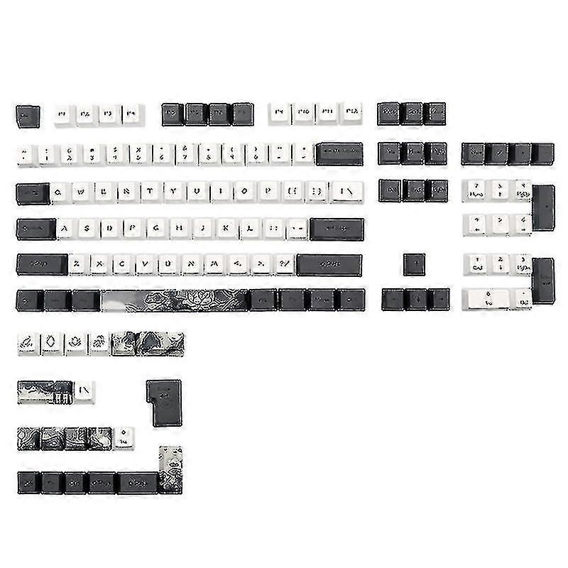 2024 Thick Pbt Keycaps 124key Ink Dye Sublimation Oem Key Caps Mechanical Keycap