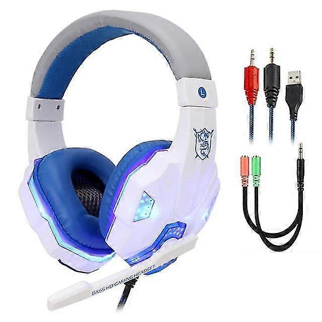 Professional led light wired gaming headphones with microphone for computer ps4 ps5 xbox bass stereo pc gaming headset gifts