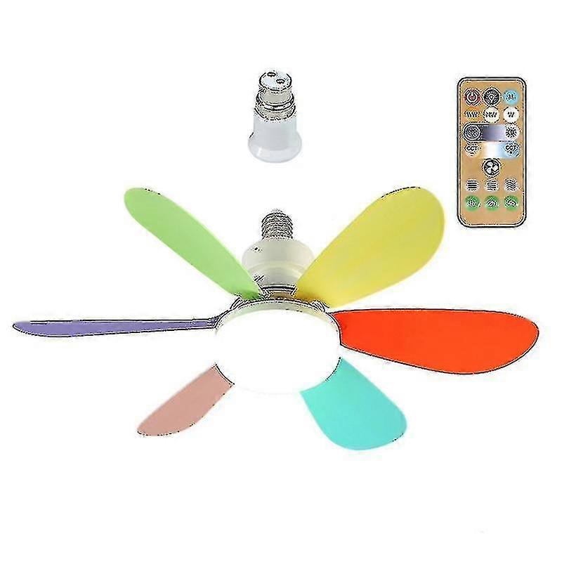 E27 Modern Reversible Ceiling Fan Light 40w Bedroom Remote Control Fan Light