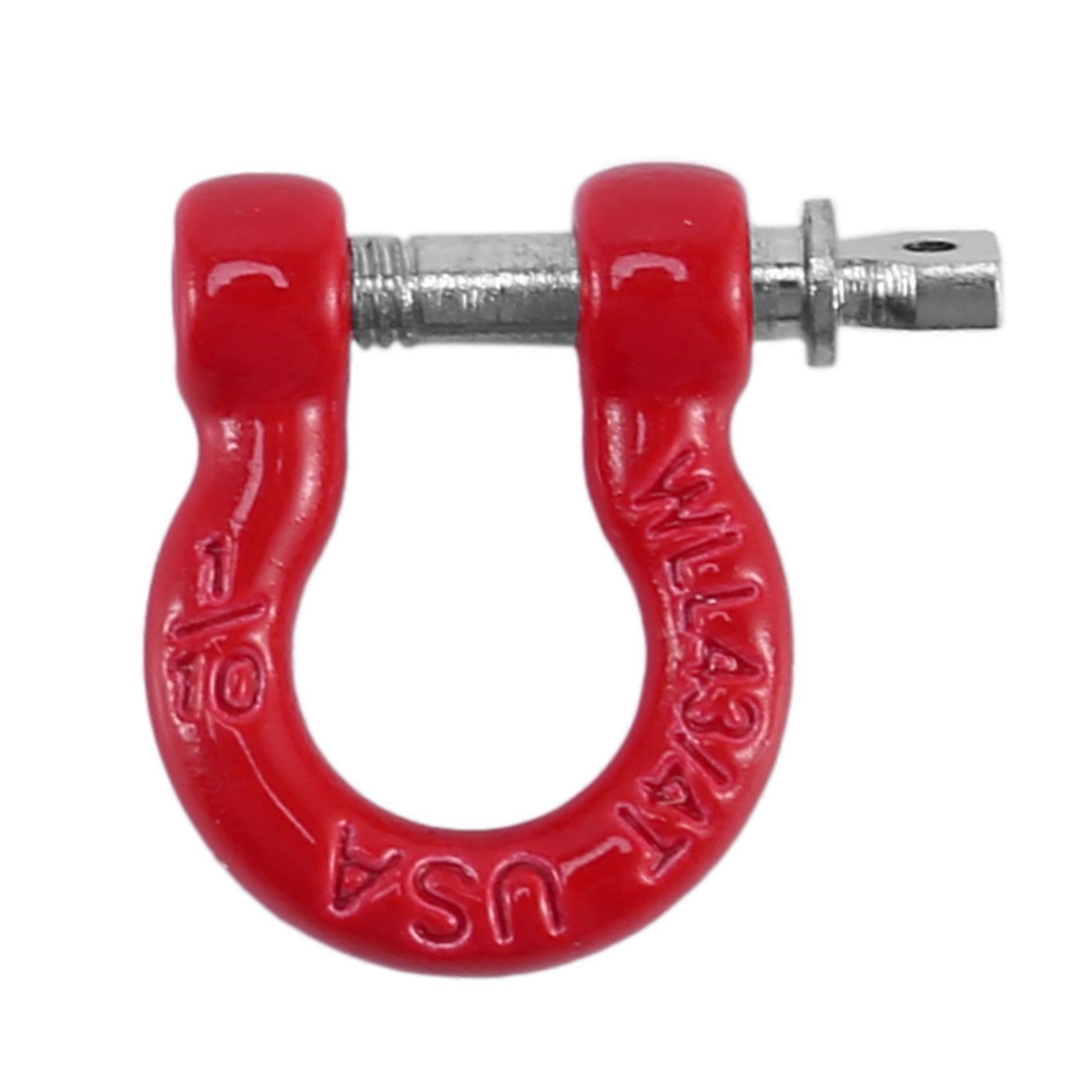 4Pcs Red Metal Bumper D-Ring Tow for 1/10 RC Crawler Car -4 Axial SCX10 90046 D90