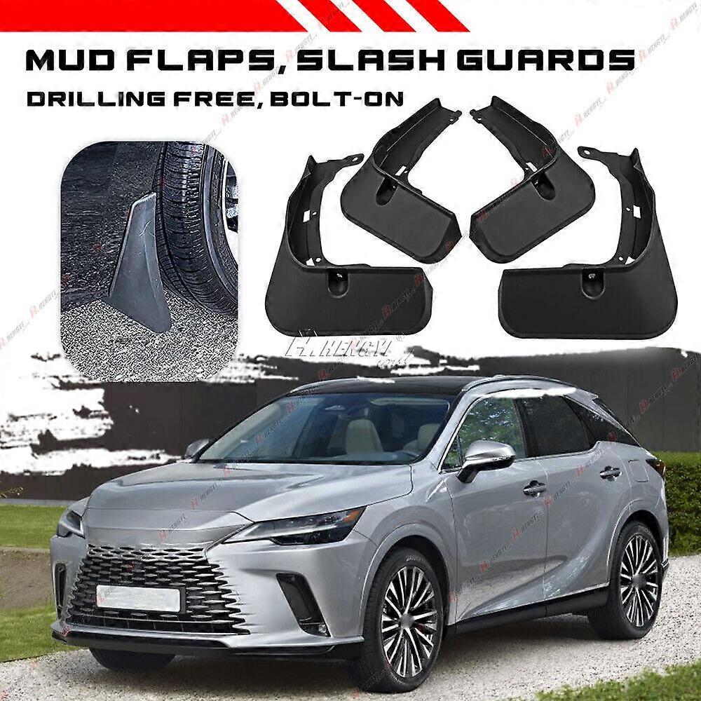 For Lexus RX 2023-2024 Black Mud Flap Splash Guard Mudguard Set