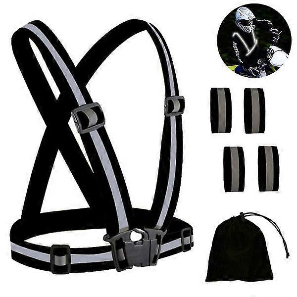 Reflective Gear With Hi-visibility Bands For Running Jogging Walking