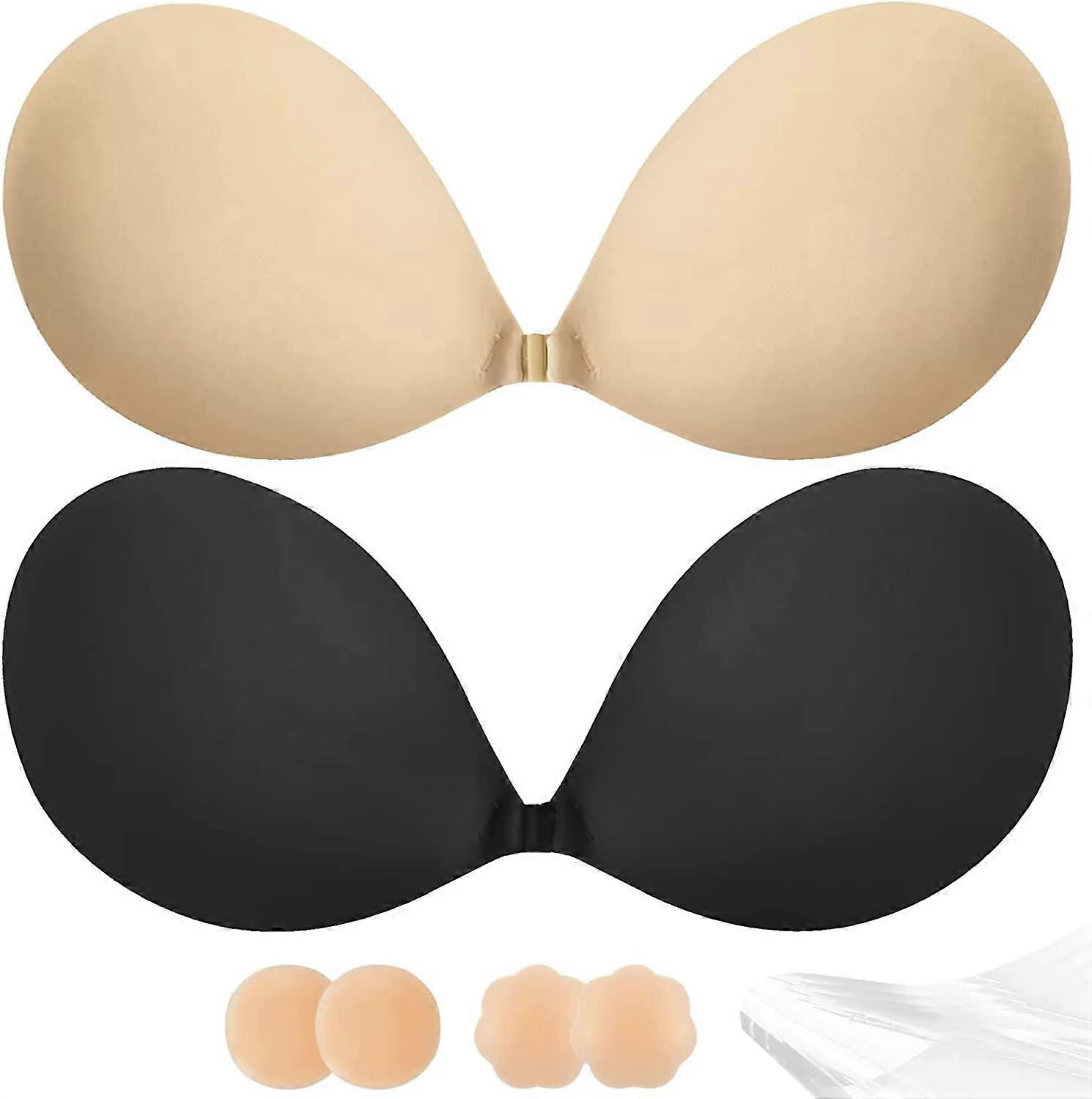 Adhesive Bra Push Up for Women 2 Pair, Sticky Invisible Lifting Bra, Backless  Strapless Bras for Dress with Pasties | Fruugo NO