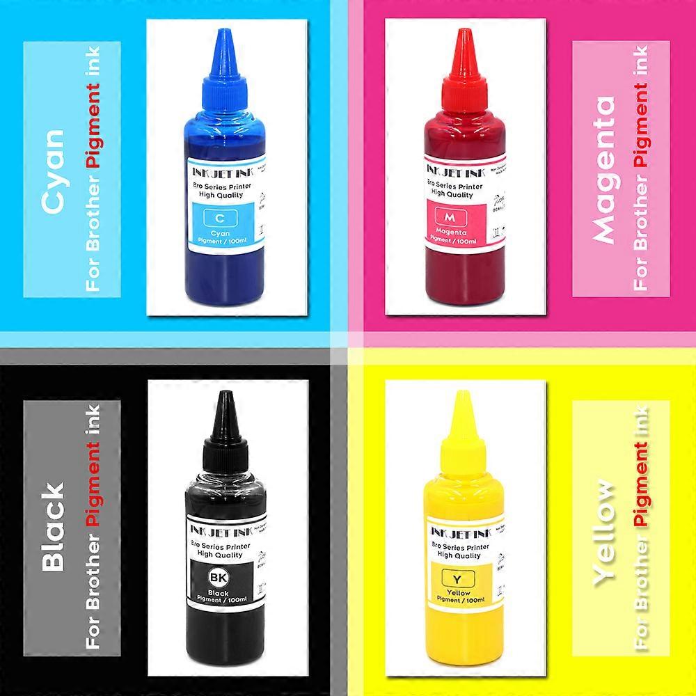 4Color 100ML/PC LC3139 Pigment Ink Refill Kit for Brother MFC-J6999CDW MFC-J6997CDW HL-J6000CDW Printer