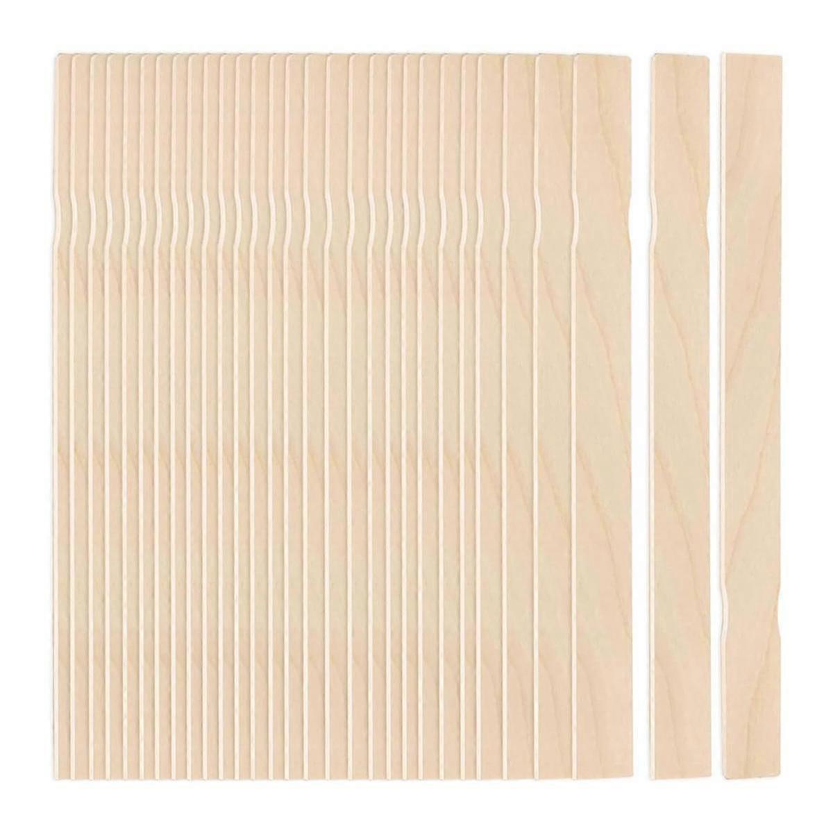 30Pcs Paint Stir Sticks, 12 Inch Wooden Paint Stirrers for Mixing, Paint Sticks for Library Markers