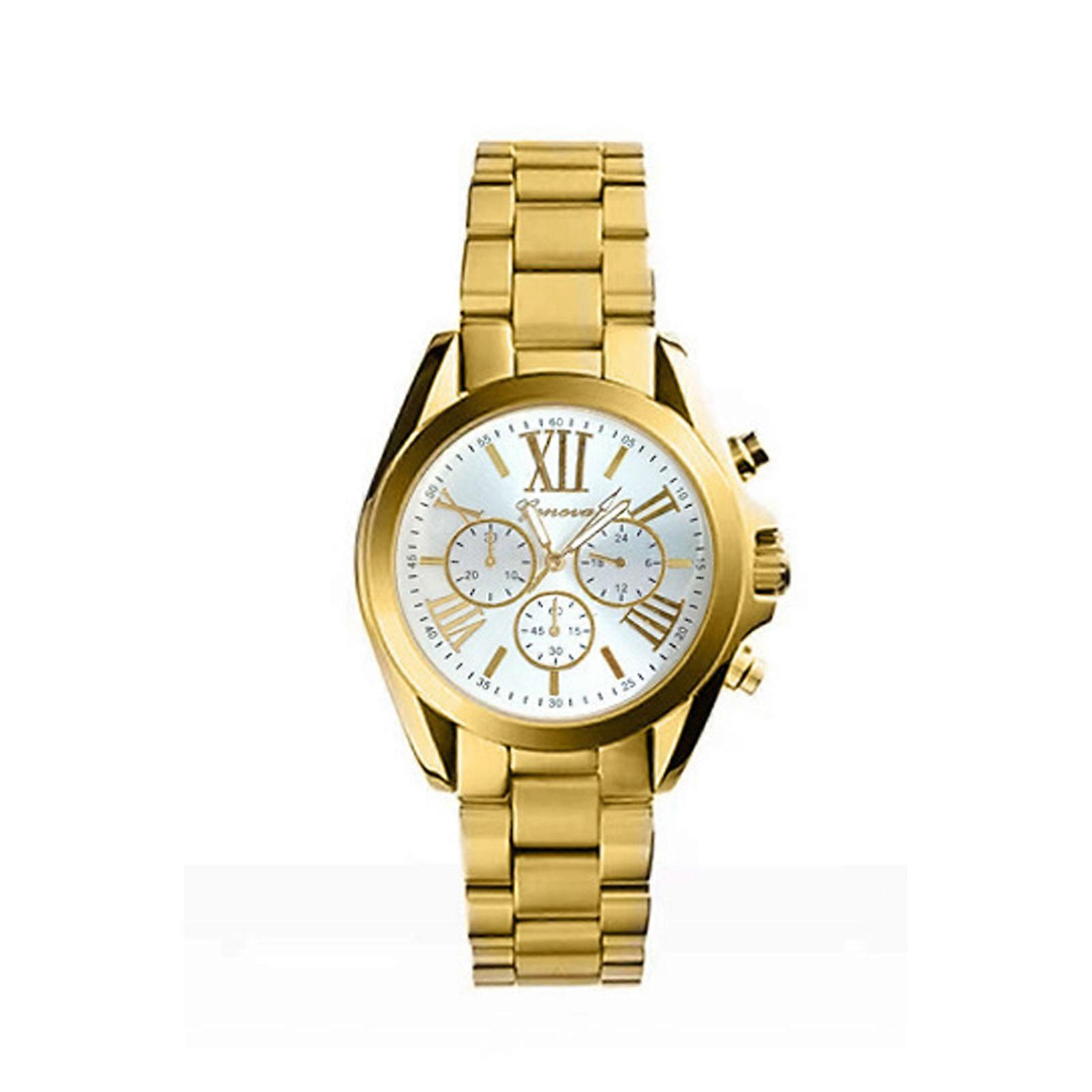 Women Wrist Quartz Watch Elegant Alloy Strap with Calendar Watches Gift for Birthday Valentine\'s Day