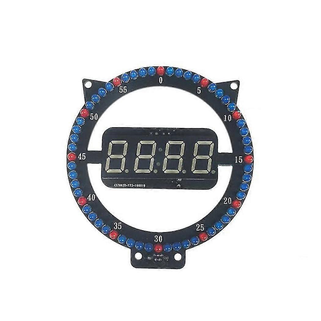 Kitten Clock Creative Diy Kit Night Light Clock (blue Digital Tube)