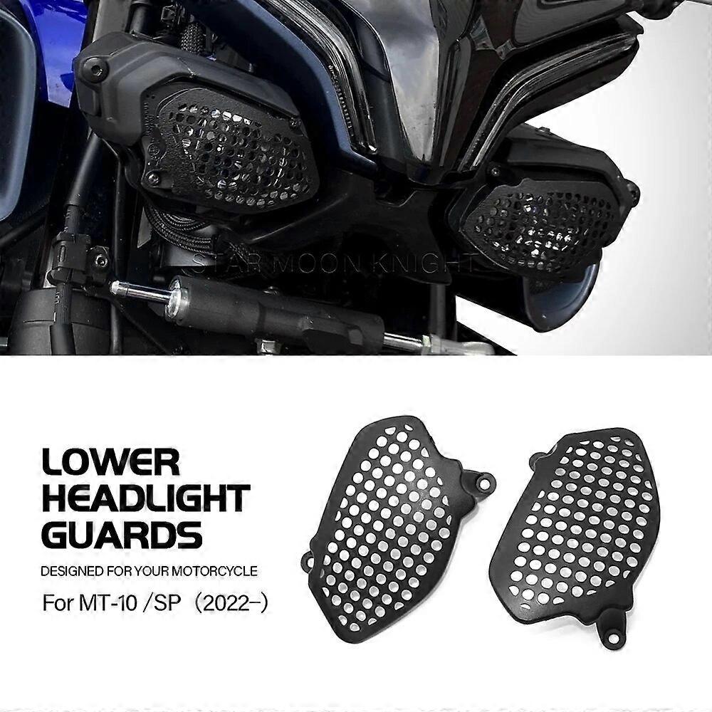 Motorcycle Lower Headlight Guards Fog Auxiliary Positioning Turn Lights Protector Cover For Yamaha MT-10 MT10 MT 10 SP 2022-
