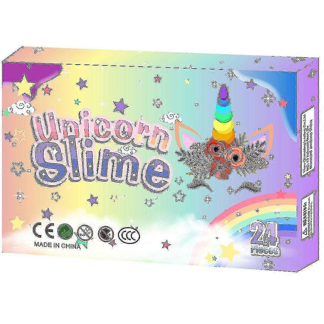 Slime Advent Ημερολόγιο Αντίστροφη μέτρηση για τα Χριστούγεννα Εκπλήξεις 24 ημερών για παιδιά ηλικίας 3 και άνω Δώρο Πάρτι Χριστούγεννα