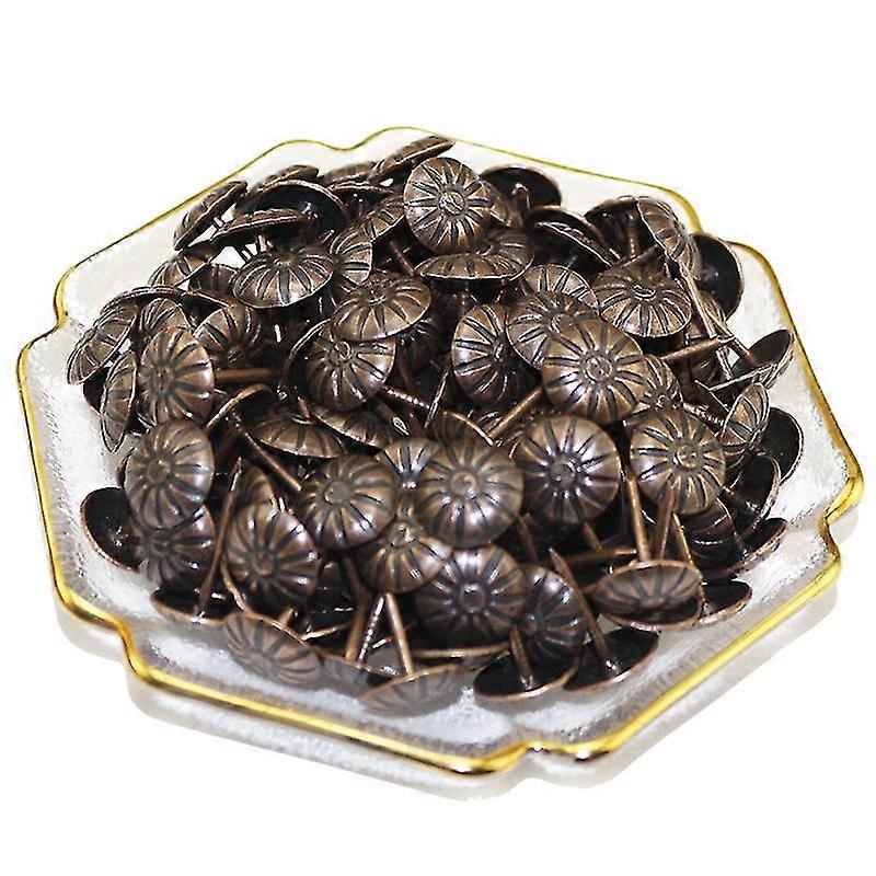 Antique Upholstery Nails Tack Stud Pushpin Hardware Decor(100pcs)