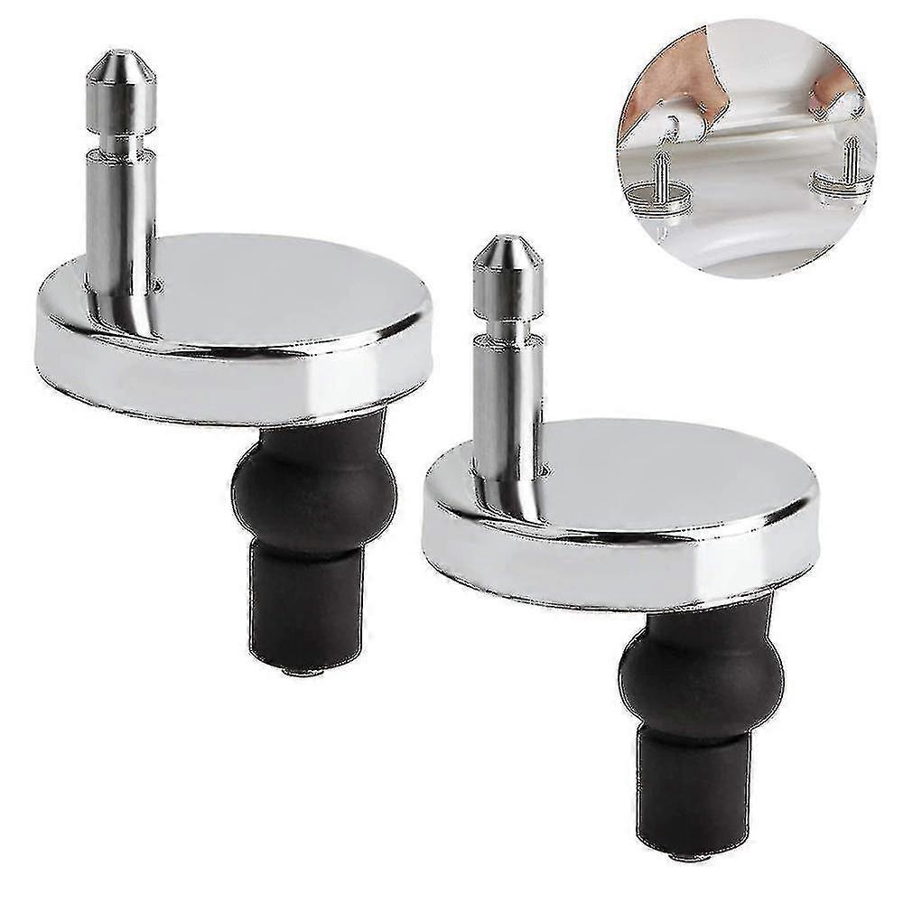 1 Pair Toilet Seat Hinge, Toilet Seat Hinge Fixings, Toilet Seat Fixing Part Top Fixing Universal Fixing Bolt Expansion