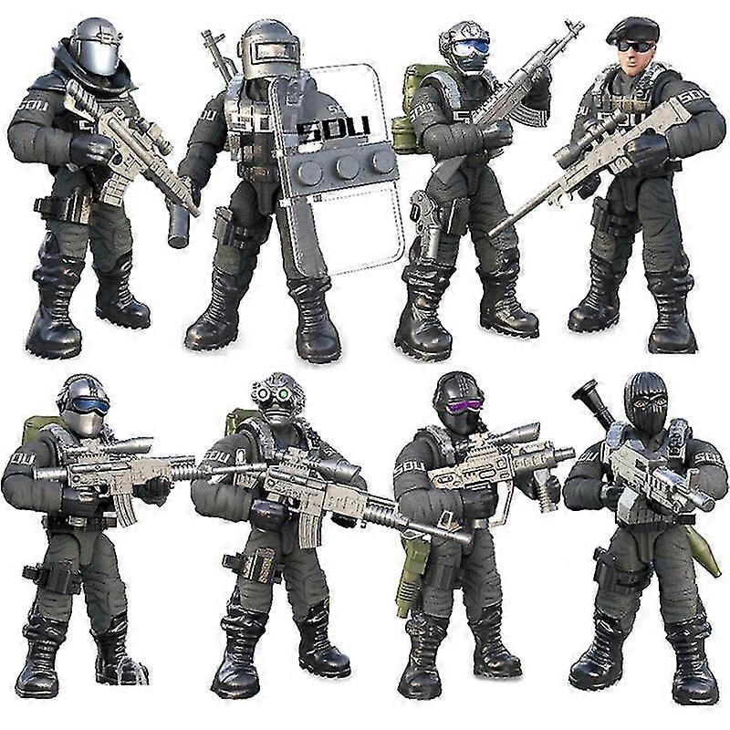 軍の特殊部隊の兵士は、武器装備軍WW2MOCビルディングブロック子供のためのおもちゃと現代のアクションフィギュア男の子