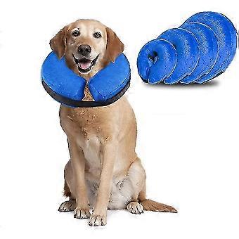 Inflatable Dog Cone Neck Collar For After Surgery, Soft Dog Cones Protective Pet Recovery Collar, Dogs Cats E-collar Prevent Pet From Licking Touch Wo