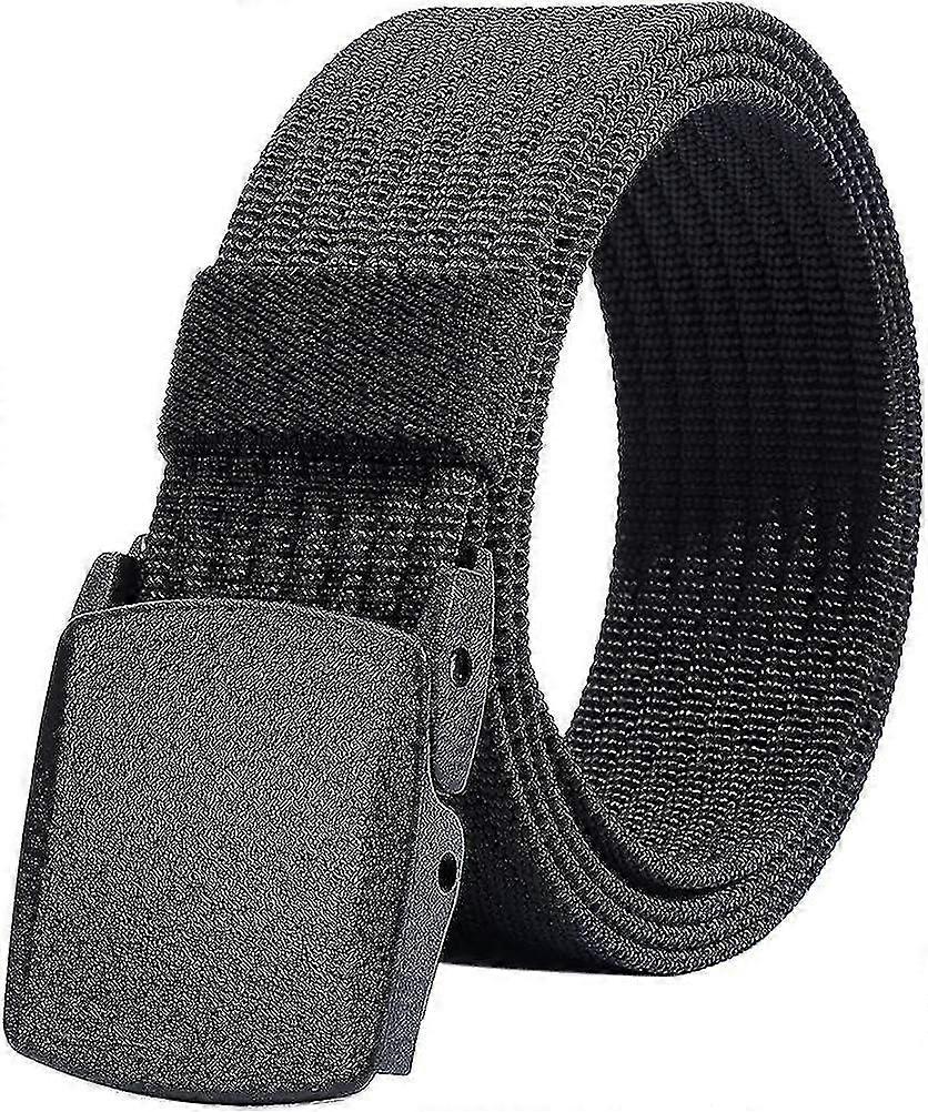 Men's Nylon Belt - Plastic Buckle - Fully Adjustable Belt Strap for Work