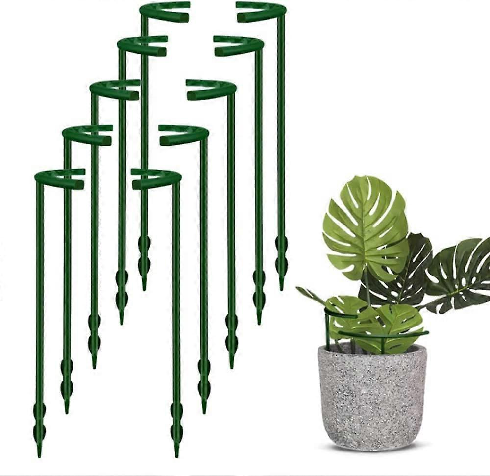 10 Pcs Plant Fixed Modeling Frames Climbing Plants Plastic Stakes Plant Support Piles Stable and Practical Suitable for Vegetables Flowers Plants