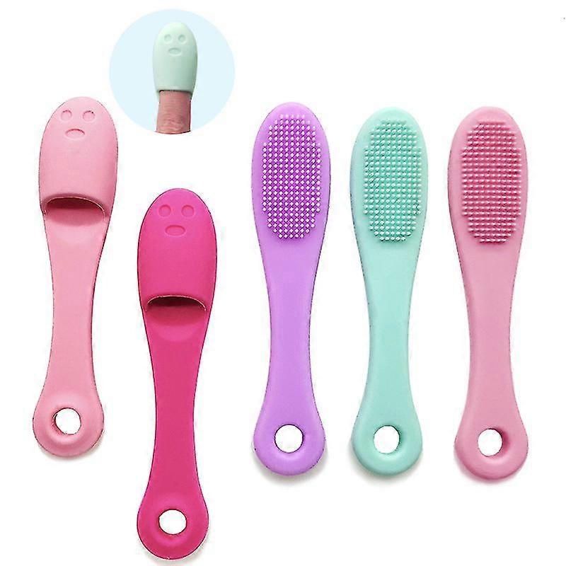 Silicone Face Mask Brush,soft Facial Cleansing Scrubber,lip Exfoliator5pcs