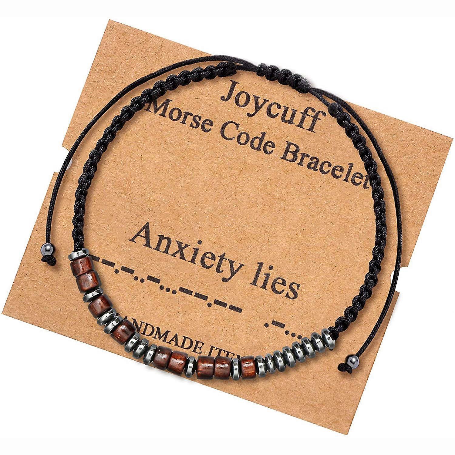 Inspirational Morse Code Bracelet Motivational Secret Message Woo