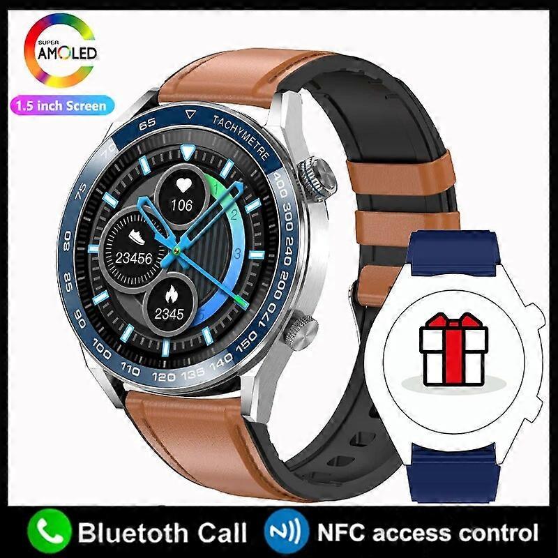 For Huawei Xiaomi NFC Smart Watch Men HD Screen Heart Rate Monitoring Bluetooth Call IP68 Waterproof Smart Watch 2023 New Model