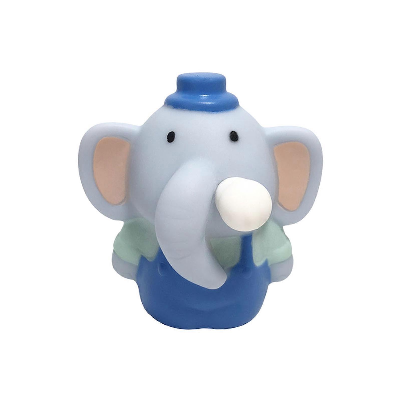 Squeeze Bubble Elephant Blowing Balloon Soft TPR Cartoon Animal Squishes Cute Stress Relief Pinch Toy Decompression Fidget Bubble Sensory Toy Children