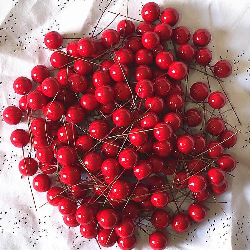 100pcs Christmas Simulation Red Fruit Small Red Fruit