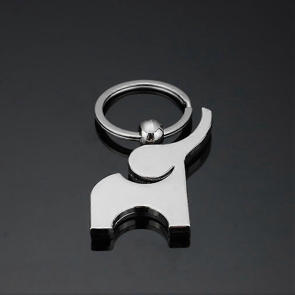 Elephant Keychain Customized Antilost Small Chic Keyring For Men Women Diy Engrave Name Keyring Couple Jewelry