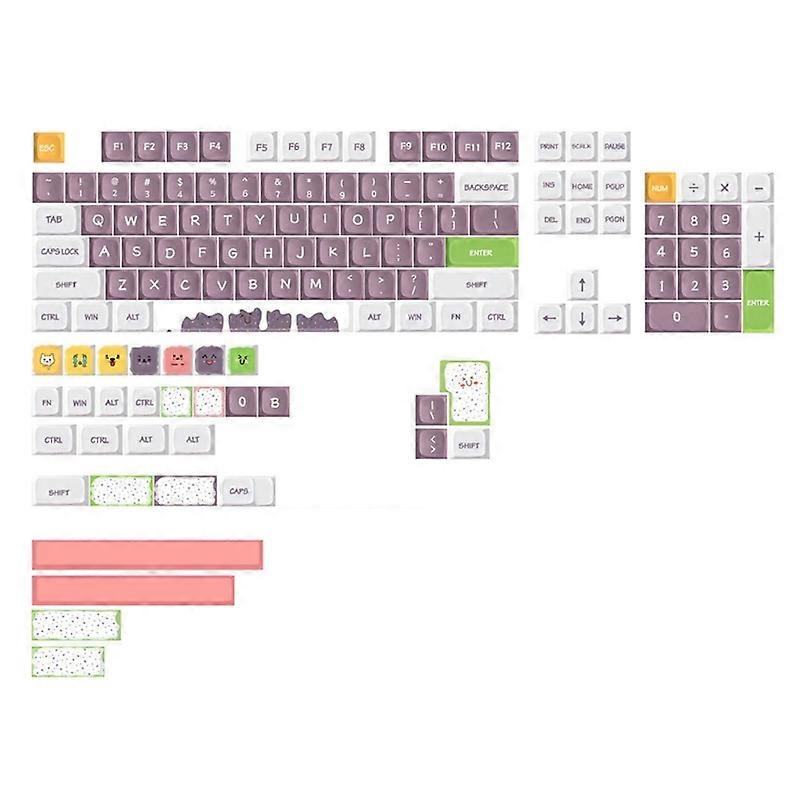 135 Keys Keycaps Set XDA Profile Sweet Monster PBT DYE-SUB Keycap for MX-Switch